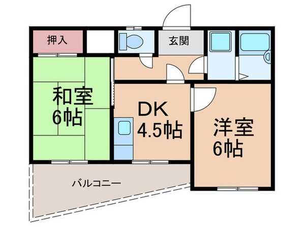 メゾンドジュネス寺塚の物件間取画像